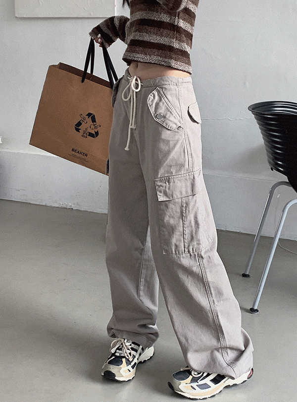 String cargo pants (2color)