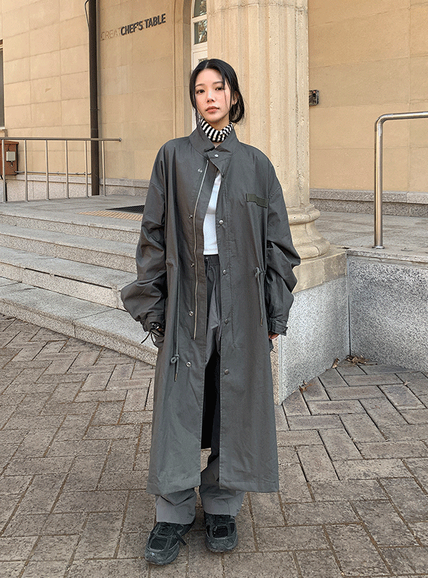 Field trench long jacket (3color)