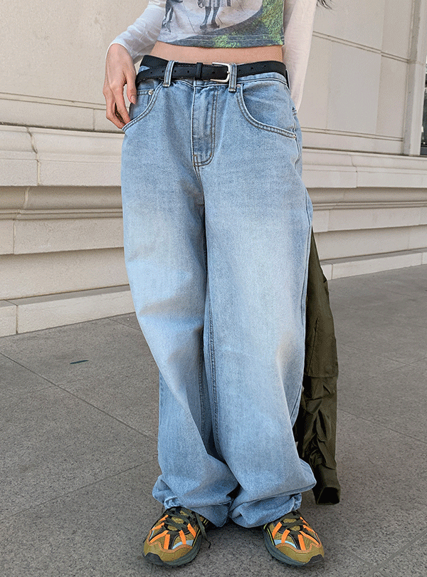 Bright wide jeans