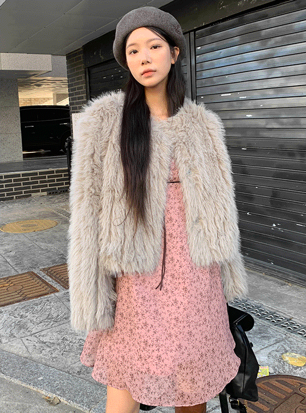 Judy fur jacket (2color)
