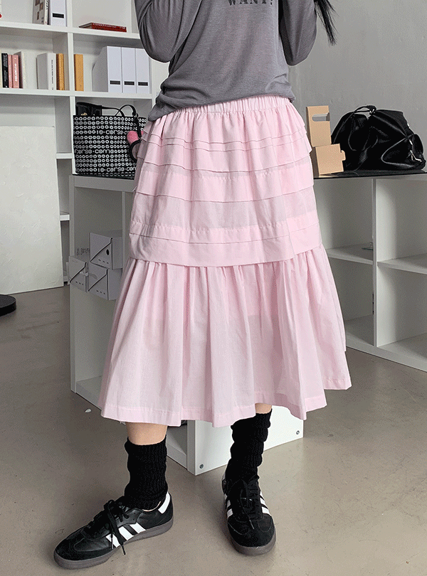 Milky frill skirt (3color)