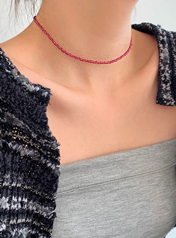 Red crystal necklace