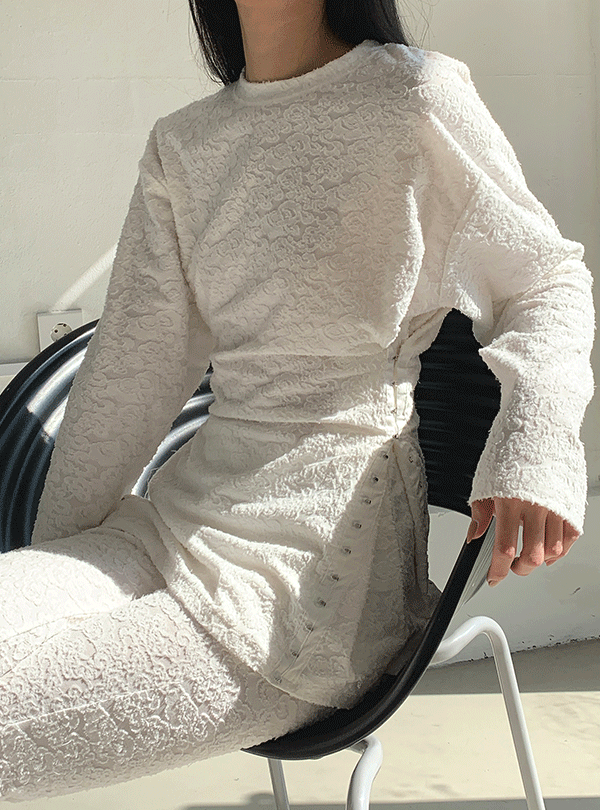 Bookle jagard corset sleeve (2color)