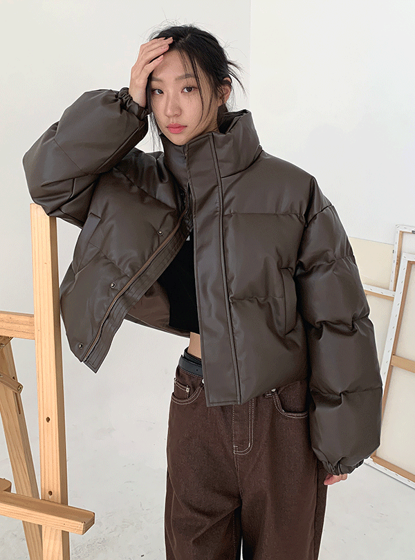 Saint leather padding jacket (2color) [12월 첫째주 입고예정]
