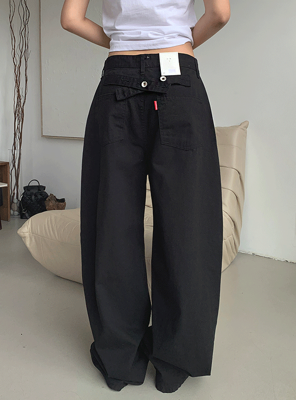 Cotton bijo wide pants (2color)