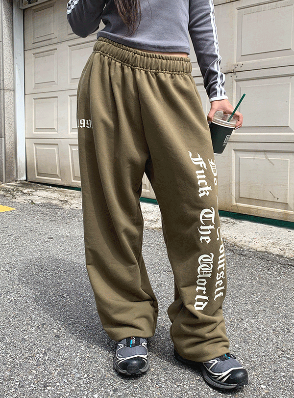 Chrome jogger sweat pants (3color)