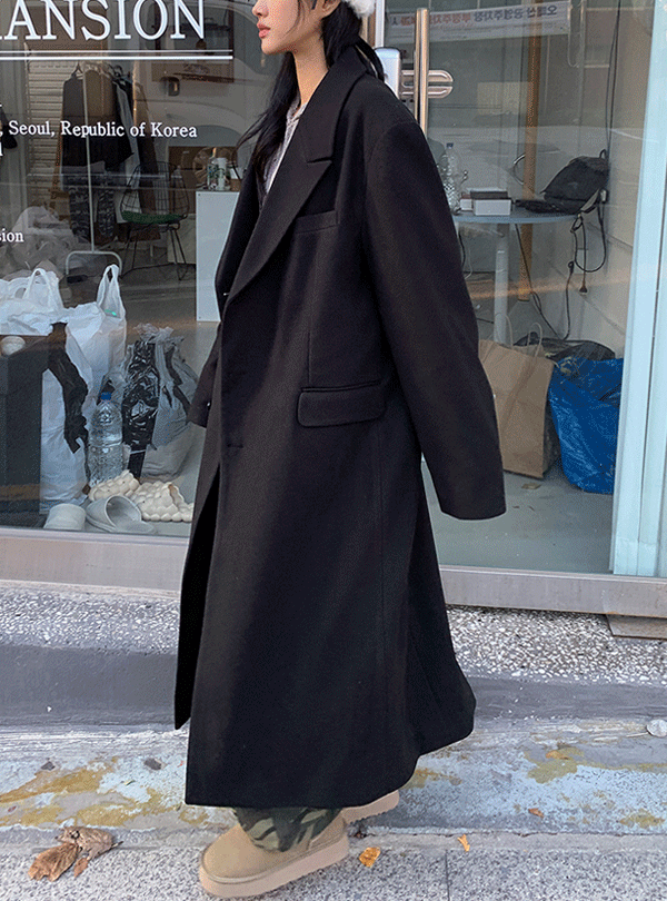 Pullover maxi double coat (2color)