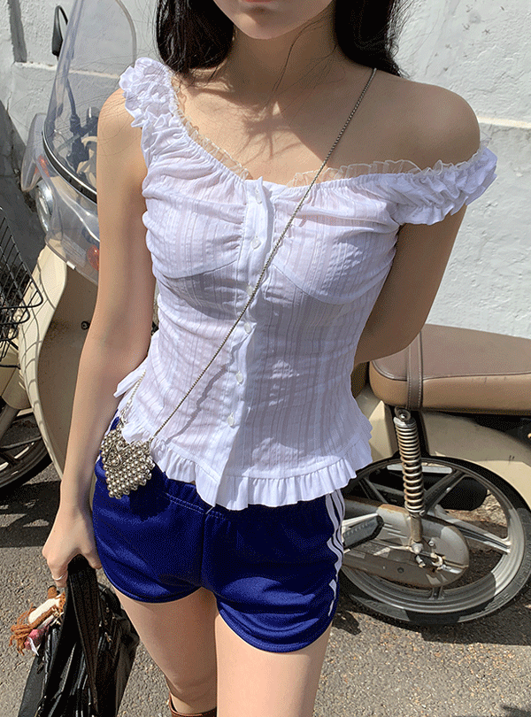 Bela lace sleeveless blouse (2color)